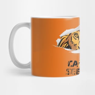 Can you see me lion hiding Mug